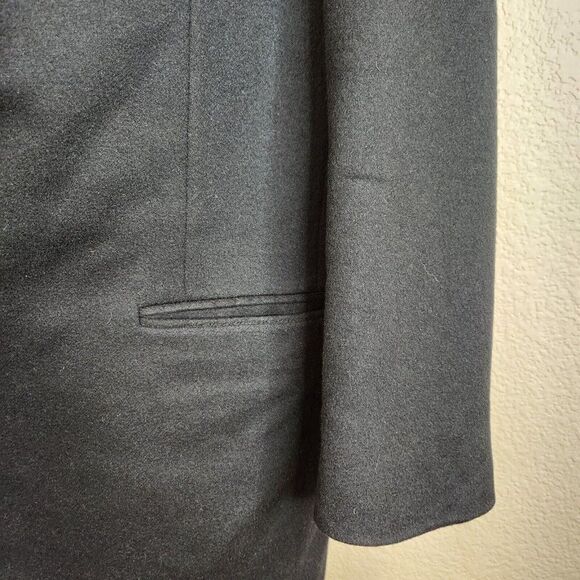 Hickey Freeman USA Made 2 Button Blazer Sport Coat 40 R Black Cashmere Boardroom - Picture 3 of 11